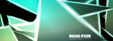 Parlak üçgen şekil vektör tasarım afişarka planı. tasarım arka planınız için uygun