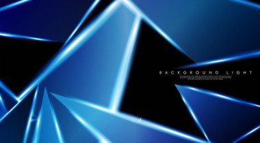 Parlak üçgenler bir fon ile modern teknoloji tasarımı. Tasarım arka planınız için uygun vektör çizimi