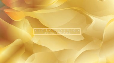 Altın sarısı arka plan Dalga deseni ve gradasyon vektör illüstrasyon. eps 10