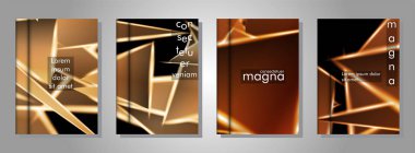 Minimal kapak tasarımı. Üçgen şekil vektör tasarım arka plan. Broşürler, posterler, kapaklar, afişler, vb için geçerlidir