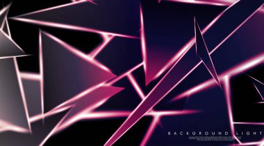 Parlak üçgenler bir fon ile modern teknoloji tasarımı. Tasarım arka planınız için uygun vektör çizimi