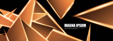 Parlak üçgen şekil vektör tasarım afişarka planı. tasarım arka planınız için uygun