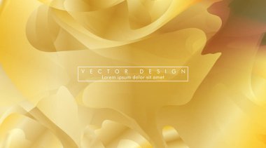 Altın sarısı arka plan Dalga deseni ve gradasyon vektör illüstrasyon. eps 10