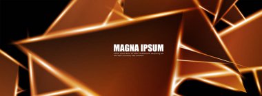 Parlak üçgen şekil vektör tasarım afişarka planı. tasarım arka planınız için uygun