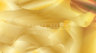 Altın sarısı arka plan Dalga deseni ve gradasyon vektör illüstrasyon. eps 10