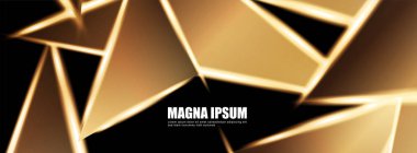 Parlak üçgen şekil vektör tasarım afişarka planı. tasarım arka planınız için uygun