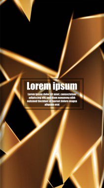 dikey soyut tasarım. Parlak üçgen şekil vektör tasarımının arka planı. tasarım arka planınız için uygun