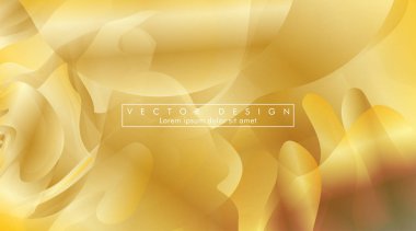 Altın sarısı arka plan Dalga deseni ve gradasyon vektör illüstrasyon. eps 10