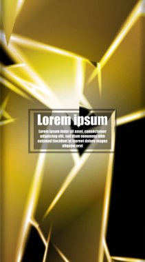 dikey soyut tasarım. Parlak üçgen şekil vektör tasarımının arka planı. tasarım arka planınız için uygun