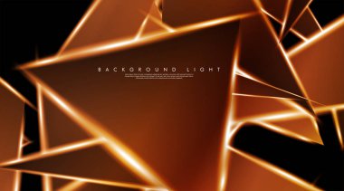 Parlak üçgenler bir fon ile modern teknoloji tasarımı. Tasarım arka planınız için uygun vektör çizimi