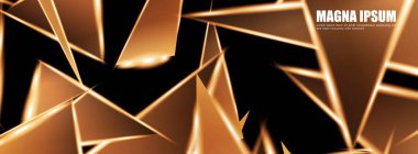 Parlak üçgen şekil vektör tasarım afişarka planı. tasarım arka planınız için uygun