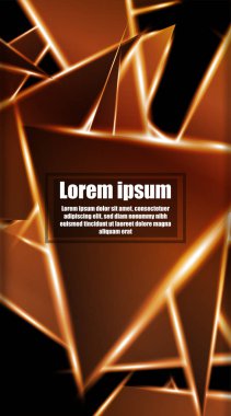 dikey soyut tasarım. Parlak üçgen şekil vektör tasarımının arka planı. tasarım arka planınız için uygun