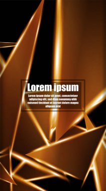 dikey soyut tasarım. Parlak üçgen şekil vektör tasarımının arka planı. tasarım arka planınız için uygun