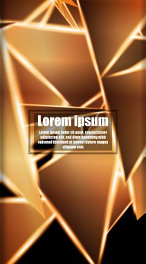 dikey soyut tasarım. Parlak üçgen şekil vektör tasarımının arka planı. tasarım arka planınız için uygun