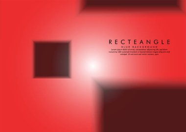 Arka plan rengi radyal degradeli bir bulanıklık kutusunun vektör çizimi