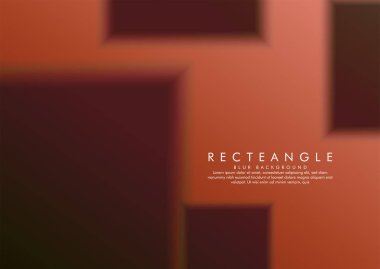 Degrade arka plana sahip bir bulanıklık kutusunun vektör çizimi. renkli taş ve tuğla