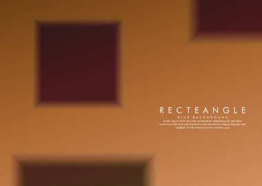 Degrade arka plana sahip bir bulanıklık kutusunun vektör çizimi. renkli taş ve tuğla