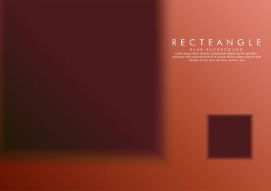 Degrade arka plana sahip bir bulanıklık kutusunun vektör çizimi. renkli taş ve tuğla