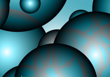 Daire stili ile renkli tasarım şablonu vektör illüstrasyon. Degrade stili ile soyut arka plan vektör modern daire şablonu