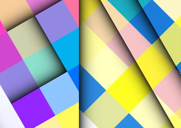 Abstrakt färgglad bakgrund med fyrkantiga ramar. vektor geometriskt. — Stock vektor