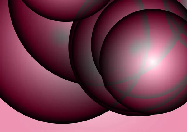 Vektor illustration av färgstark designmall med cirklar stil. Vektor modern cirkel mall för abstrakt bakgrund med gradient Style — Stock vektor