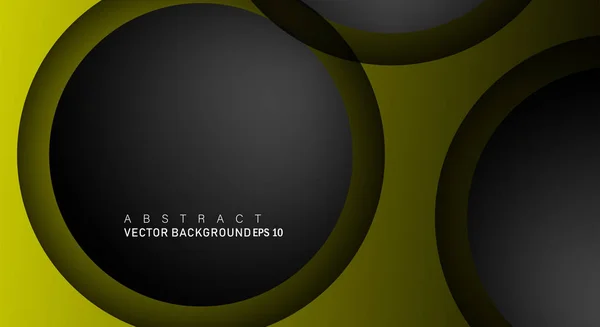 Metin ve arka plan tasarımları için siyah uzay çemberindeki katmanları çakışan renkli geometrik vektör arka planlar — Stok Vektör