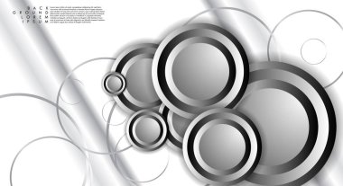 Vektör Soyut Arka Plan Örtüşen daireler. Tasarımınız için Eps 10 konsepti