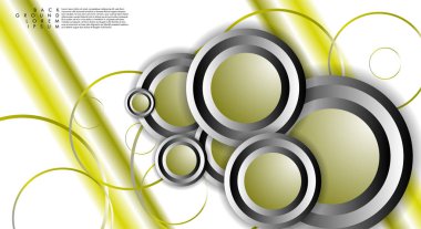 Vektör Soyut Arka Plan Örtüşen daireler. Tasarımınız için Eps 10 konsepti