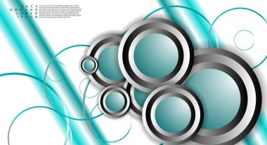 Vektör Soyut Arka Plan Örtüşen daireler. Tasarımınız için Eps 10 konsepti