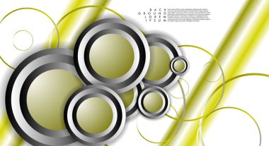 Vektör Soyut Arka Plan Örtüşen daireler. Tasarımınız için Eps 10 konsepti