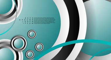 Vektör Soyut Arka Plan Örtüşen daireler. Tasarımınız için Eps 10 konsepti