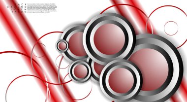 Vektör Soyut Arka Plan Örtüşen daireler. Tasarımınız için Eps 10 konsepti