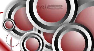 Vektör Soyut Arka Plan Örtüşen daireler. Tasarımınız için Eps 10 konsepti