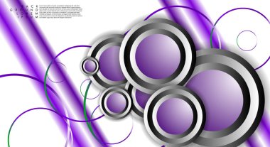 Vektör Soyut Arka Plan Örtüşen daireler. Tasarımınız için Eps 10 konsepti