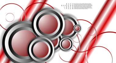 Vektör Soyut Arka Plan Örtüşen daireler. Tasarımınız için Eps 10 konsepti