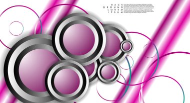 Vektör Soyut Arka Plan Örtüşen daireler. Tasarımınız için Eps 10 konsepti