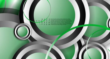 Vektör Soyut Arka Plan Örtüşen daireler. Tasarımınız için Eps 10 konsepti