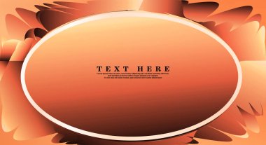 Oval vektör çerçeveleri tasarım arka planınız için hazır