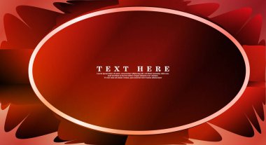 Oval vektör çerçeveleri tasarım arka planınız için hazır