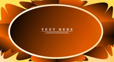 Oval vektör çerçeveleri tasarım arka planınız için hazır