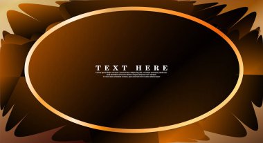 Oval vektör çerçeveleri tasarım arka planınız için hazır