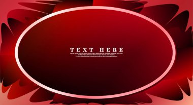 Oval vektör çerçeveleri tasarım arka planınız için hazır