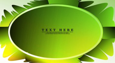 Oval vektör çerçeveleri tasarım arka planınız için hazır