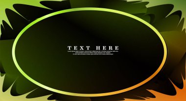 Oval vektör çerçeveleri tasarım arka planınız için hazır