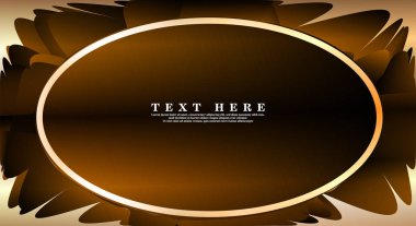 Oval vektör çerçeveleri tasarım arka planınız için hazır