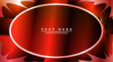 Oval vektör çerçeveleri tasarım arka planınız için hazır