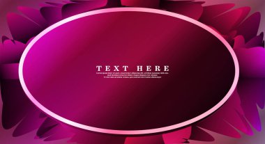 Oval vektör çerçeveleri tasarım arka planınız için hazır