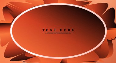 Oval vektör çerçeveleri tasarım arka planınız için hazır