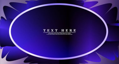Oval vektör çerçeveleri tasarım arka planınız için hazır