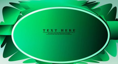 Oval vektör çerçeveleri tasarım arka planınız için hazır